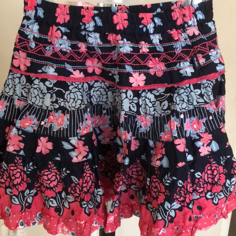 Rose print skirt